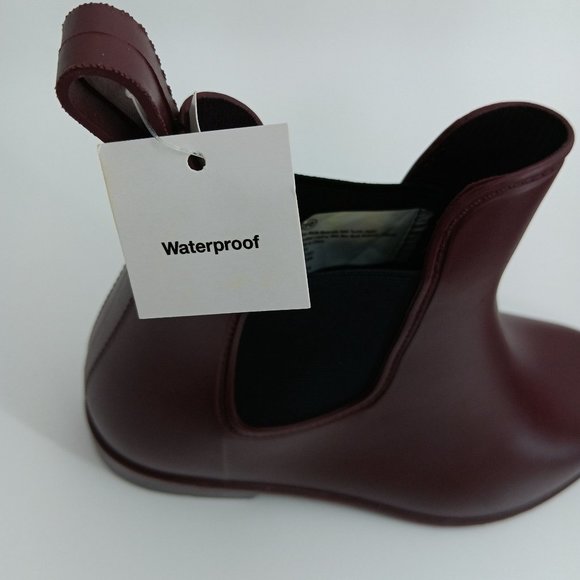 A NEW DAY BURGUNDY CHELSEA WATERPROOF BOOTS SIZE 7 - Picture 4 of 13